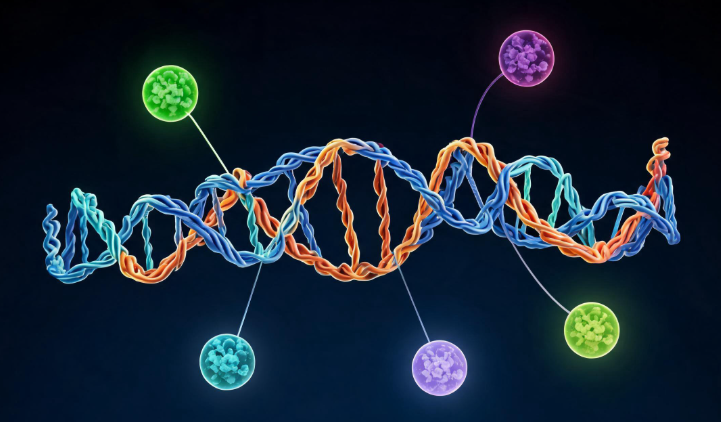 RNA-蛋白相互作用网络图