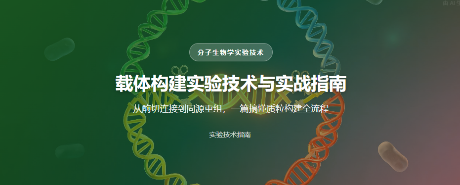 质粒载体构建概览头图
