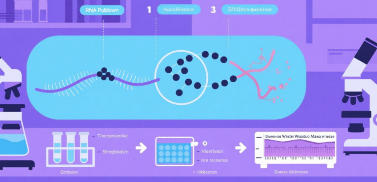 RNA pulldown实验流程示意图