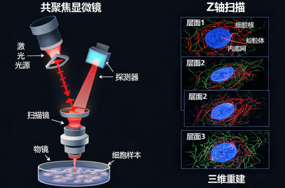 共聚焦激光扫描显微镜与亚细胞定位成像