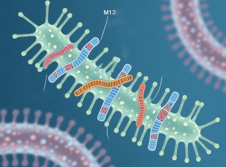 M13噬菌体展示系统结构