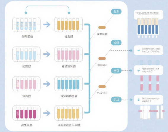 ELISA抗体配对筛选流程示意图